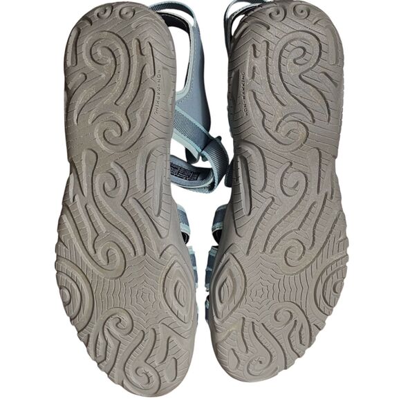 TEVA Tirra Sandals Size 7Y Youth 7 Alaskan Blue Gray Strappy Hiking Adventure - Picture 9 of 16